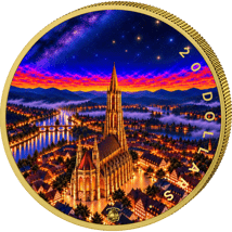 1 Unze Silber Baden-Württemberg bei Nacht - Ulmer Münster 2026 (Auflage: 100)