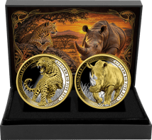 African Big Five Silver Set 2026 (Mintage: 30 | Partially Gilded | Proof)