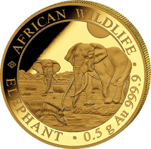 Gold African Wildlife Set 2026 (Auflage: 1.000 | 3 x 0,5 g | Polierte Platte)