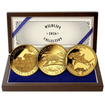 Gold African Wildlife Set 2026 (Mintage: 1,000 | 3 x 0.5 g | Proof)