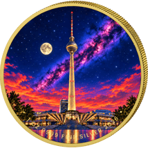 1 Unze Silber Berlin bei Nacht - Fernsehturm 2026 (Auflage: 100)
