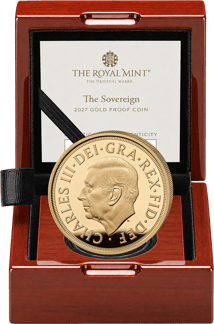 1 Pfund Goldmünze Sovereign Charles III 2027 (Auflage: 3.000 | Polierte Platte)