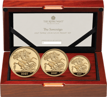 Gold Sovereign King Charles 3 Münzen Set 2027 (Auflage: 800 | Polierte Platte)