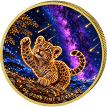 1 Unze Silber Baby African Animals Leopard 2026 (Auflage: 100 | teilvergoldet)