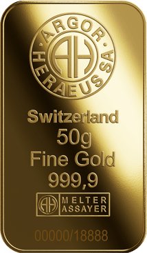 50g Goldbarren Argor Heraeus Jahr der Ziege 2027 (Auflage: 18.888)