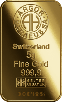 5g Goldbarren Argor Heraeus Jahr der Ziege 2027 (Auflage: 18.888)
