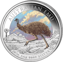 1 Unze Silber Australian Emu 2026 (Auflage: 2.500)