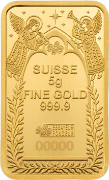 5 g Goldbarren PAMP Geburt Christi (Auflage: 10.000)