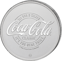 1 Unze Silber Coca Cola Polarbären bei Nacht (Auflage: 10.000)