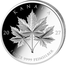 1 Unze Silber Triple Maple Leaf 2027 (Auflage: 1.000 | Polierte Platte)