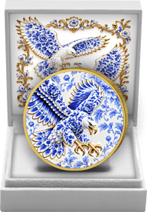 1 oz Silver Porcelain Eagle 2026 (Mintage: 100 | Gilded)