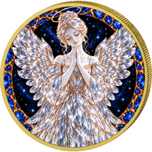 1 oz Silver Crystal Guardian Angel 2026 (Mintage: 100 | Gilded)