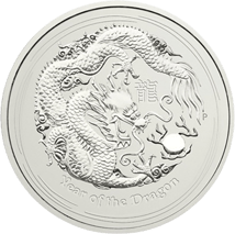 1/2 Unze Silber Lunar II Drache 2012