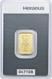 5g Goldbarren Heraeus