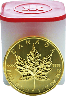 10 x 1 Unze Gold Maple Leaf 2014