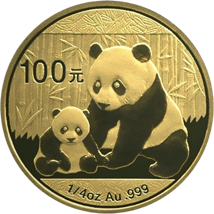 1/4 Unze Gold China Panda 2012