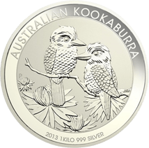 1kg de plata Kookaburra 2013
