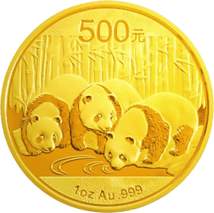 1 Ounce Gold China Panda 2013
