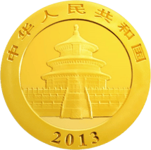 1/10 Unze Gold China Panda 2013