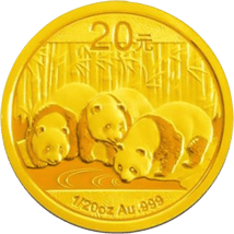 1/20 Unze Gold China Panda 2013