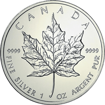 1 Unze Silber Maple Leaf 2013