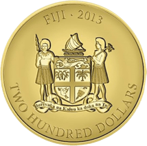 1 Unze Gold Fiji Taku Schildkröte 2013