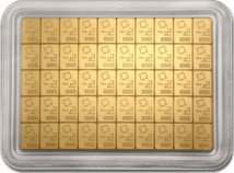 50 x 1g Gold Tafelbarren Combibarren (Goldplättchen)