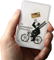1g Mini Goldbarren Glückwunsch