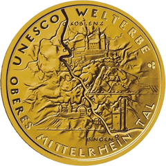 100 euro 2015, Middle Rhine, picture side