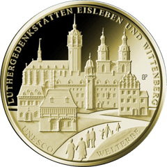 100 euro 2017, Eisleben and Wittenberg, picture side
