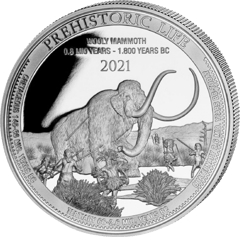 Mammut, Abbildung der Münze