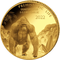 Giganto­pithecus, Abbildung der Münze