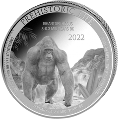 Giganto­pithecus, image of the coin