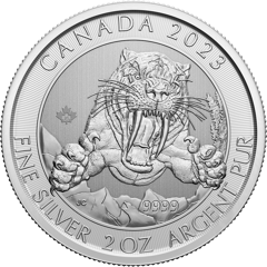 Sabre-toothed cat, image of the coin