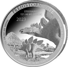 Stego­saurus, image of the coin