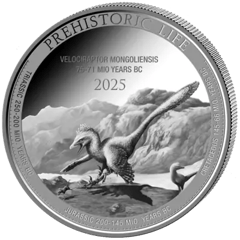 Velociraptor, image of the coin