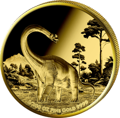 Brachio­saurus, image of the coin