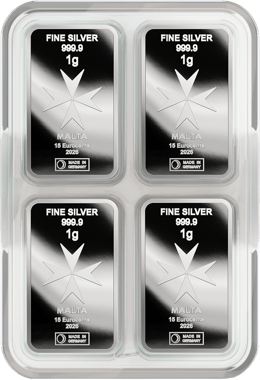 50 x 1g Silber Heimerle und Meule Münzbarren UnityBox