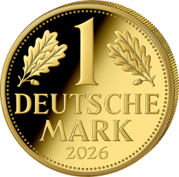 0,5g Gold Deutsche Mark 2026 (Auflage: 5.000 | Polierte Platte)