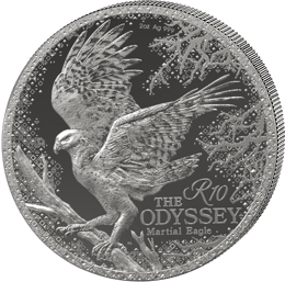 2 Unze Silber Odyssey of the Sky Martial Eagle 2026 (Auflage: 5.000 | Polierte Platte)