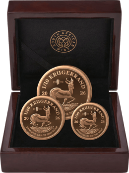 Krügerrand 3 Goldmünzen Fractional Set Willy Brandt Privymark 2026 (Auflage: 250 | Polierte Platte)