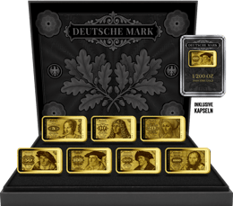 Alte Deutsche Mark Geldscheine Gold Set 2026 (Auflage: 250 | Polierte Platte)