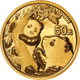 China Panda, Gold, Abbildung