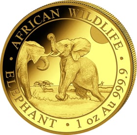 gold somalia elefant first struck set 2023 auflage 100 stück 0c3180df