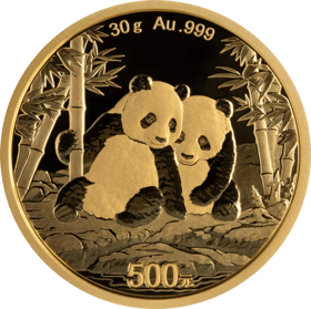 China Panda, Gold, Abbildung