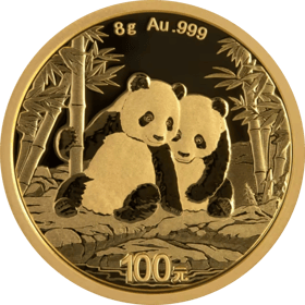 China Panda, Gold, Abbildung