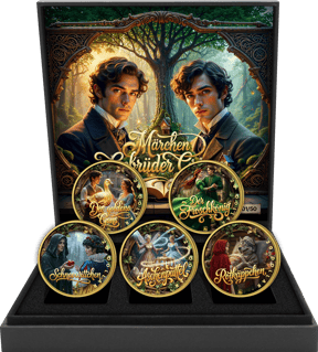 Gebrüder Grimm Märchen Silber Set 2025 (Auflage: 50 | teilvergoldet)