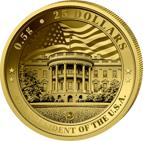 0,5g Gold Donald Trump 2026 (Auflage: 5.000 | Polierte Platte)