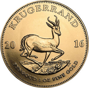 1 Unze Gold Krügerrand — Paul Kruger und der Springbock