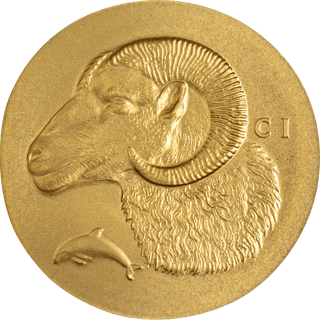 Krios 2026, Gold, Bildseite: Widderkopf